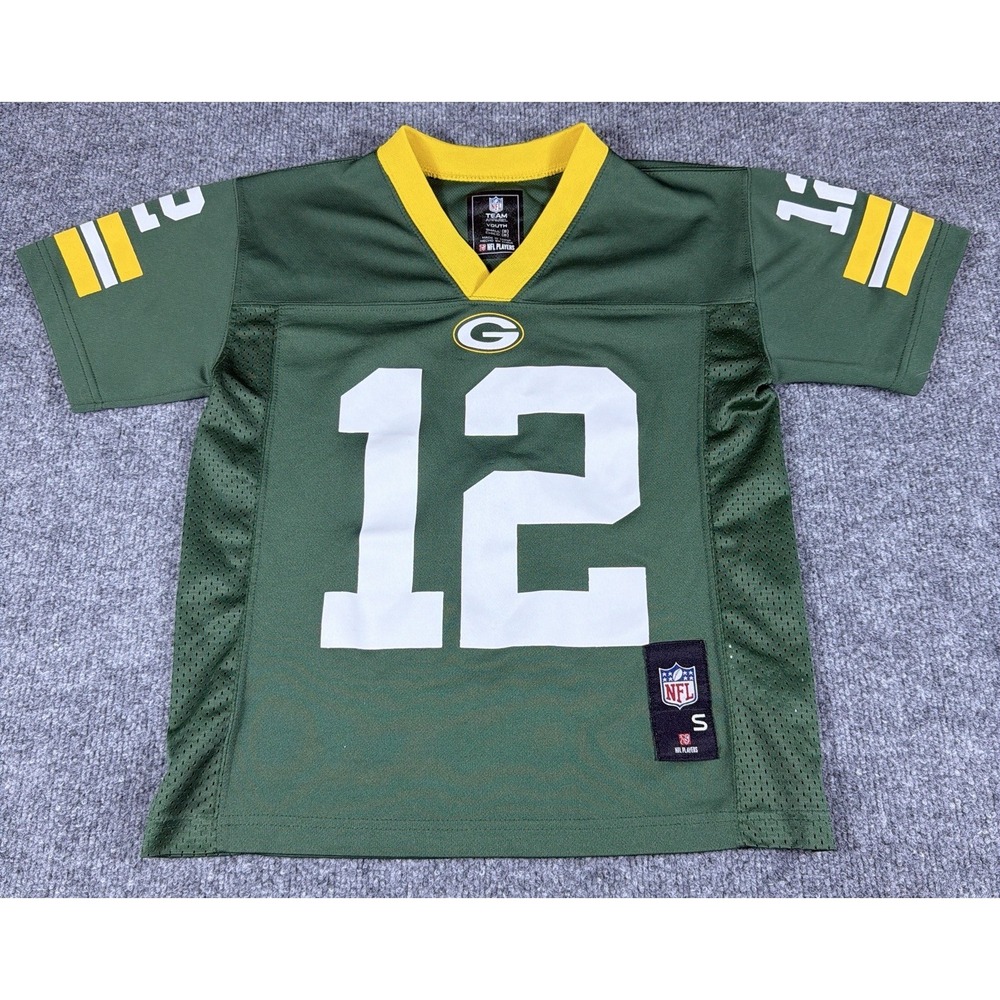 NFL Green Bay Packers Aaron Rodgers‎ 12 Youth Jersey Small Green Football